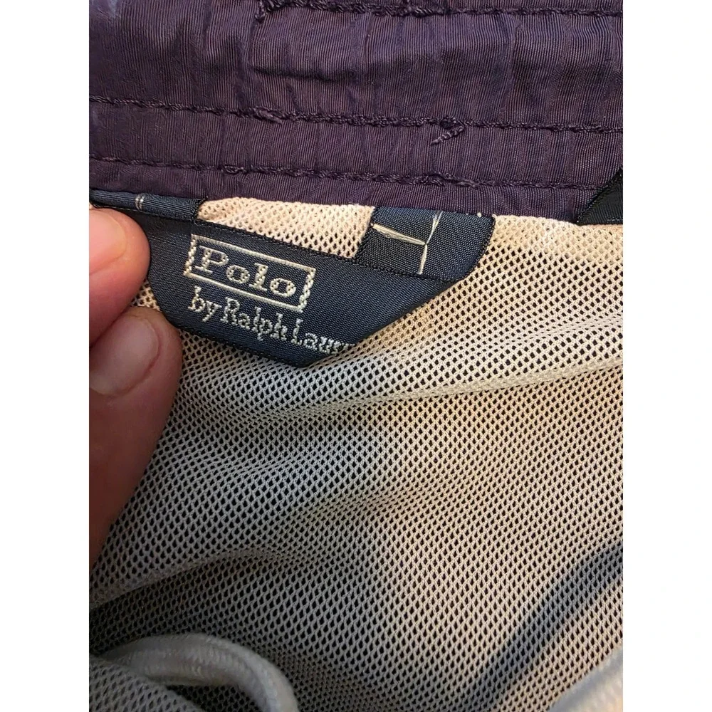 Polo Ralph Lauren Swim Trunks Mens XXL Navy Blue Embroidered Pony Mesh Lined